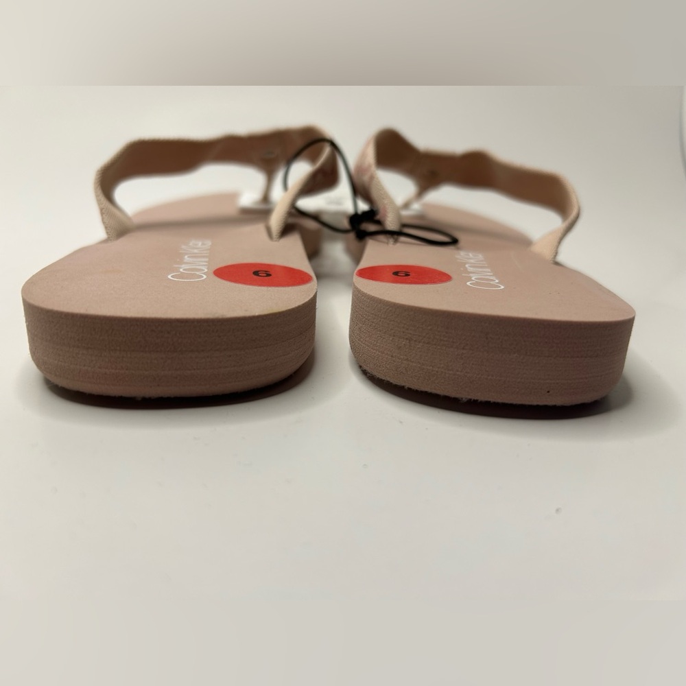 Calvin Klein Pink Casual Slip On Flip Flop Sandal Size 6 NWT - Picture 3 of 6
